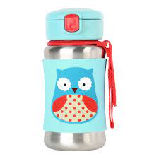 Skip Hop Zoo Stainless Steel Straw Bottle: