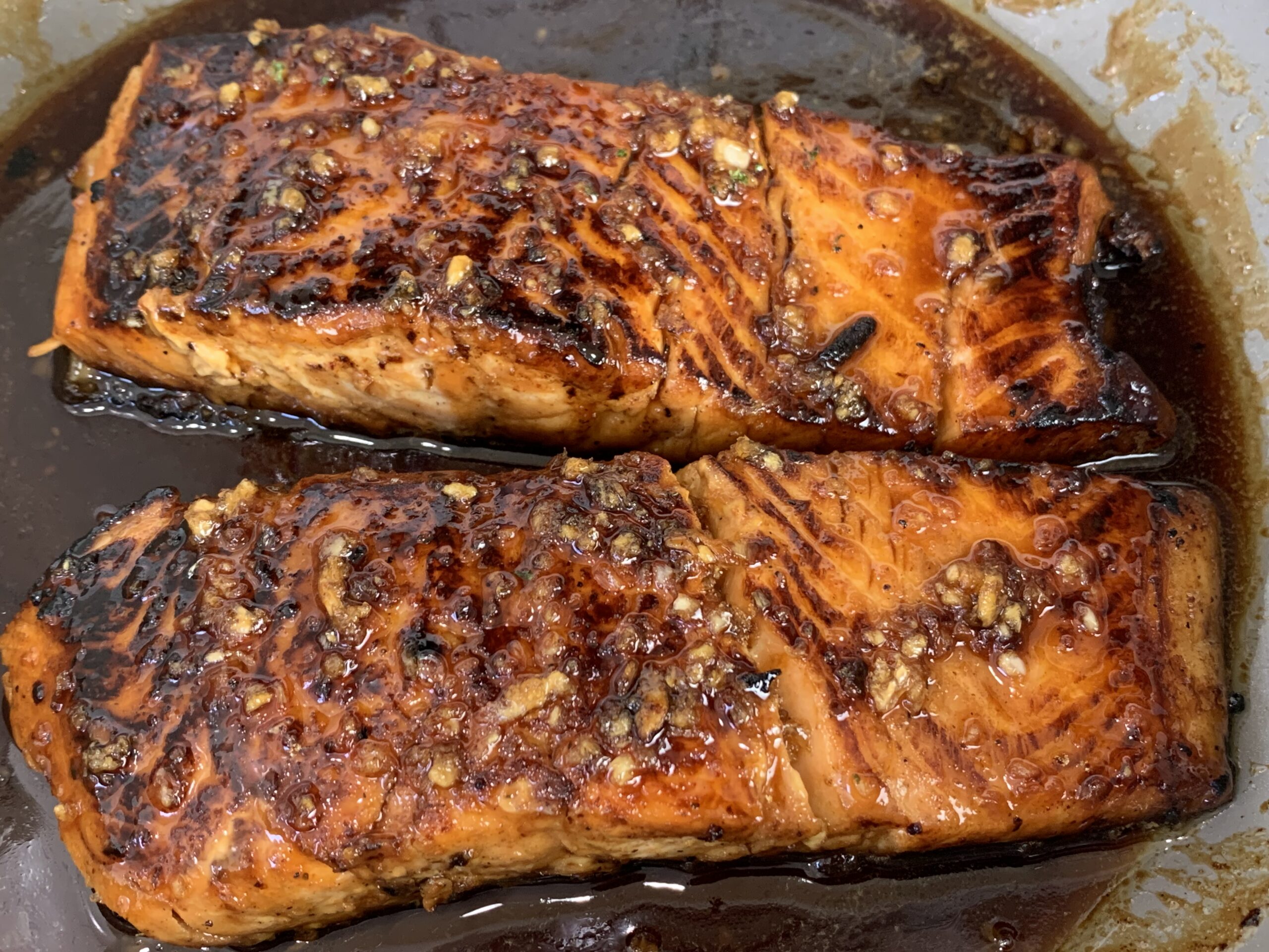 honey glazed salmon